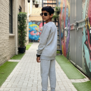 Kids Fleece Tracksuit | Sweatshirt & Pajama Set for Baby Boys – Warm, Comfy Winter Outfit for Daily Wear FOR BABY AND KI