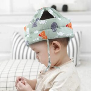 Child Head Protection Cap โ Adjustable Safety Helmet for Toddlers (Random color)
