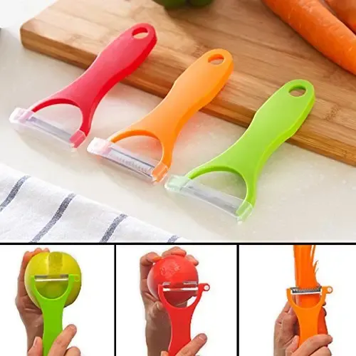 00eab52754a9d9d992209ae713947547 3-in-1 Vegetable and Fruit Peeler Set for easy peeling, slicing, and cutting of fresh produce - Image 3