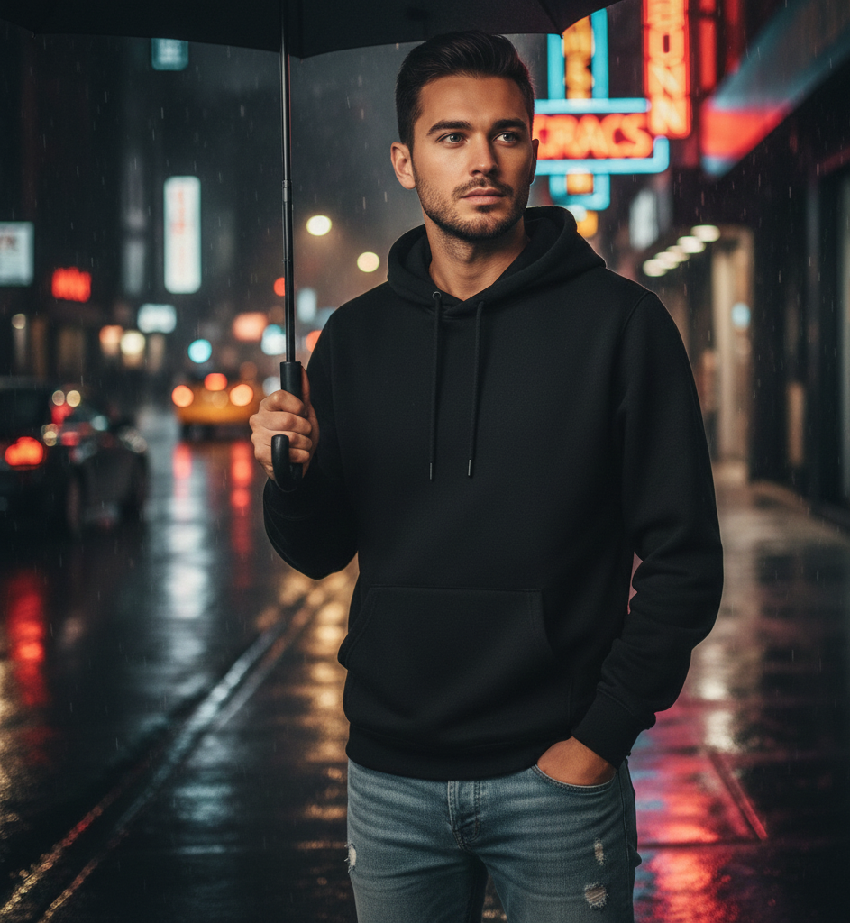 01e0318051a071e99d91b44f298f9b37 Black Polyester Hoodie – Warm, Soft & Stylish | Unisex Casual Wear for Winter & Everyday Comfort