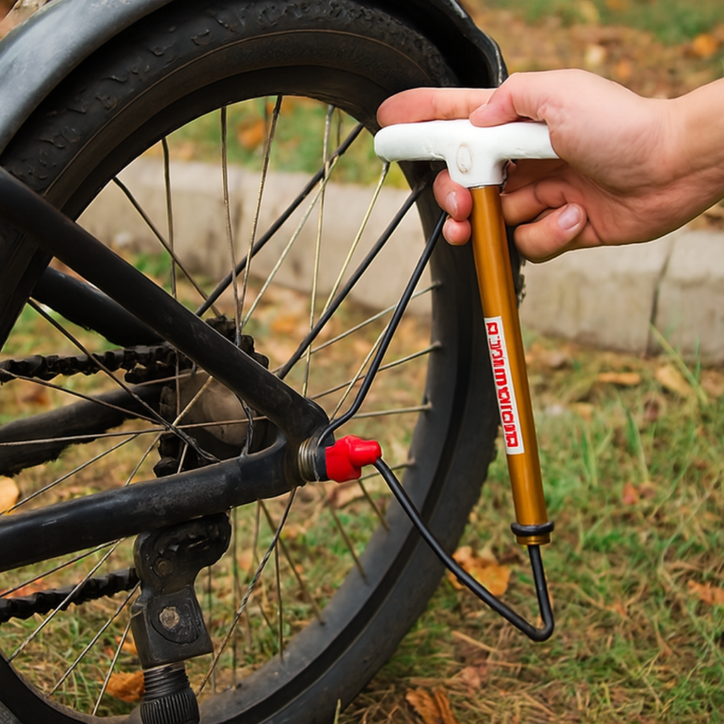 01ff26a5c60cde3b07a02c78927ae66d Portable Mini Hand Air Pump – Compact & Durable Air Inflator for Bicycle, Car, Motorbike, Football, Basketball & Other I - Image 2