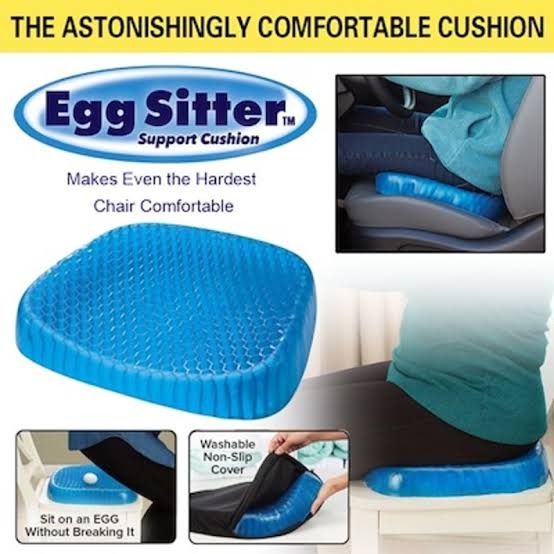 04c55972405f0ad1031fabdd37aca9b4 Non Slip Egg Sitter Gel Seat Cushion Soft Sitting Support Pad Cushion for Car and Office Chair Seat Pads Breathable Hone - Image 4