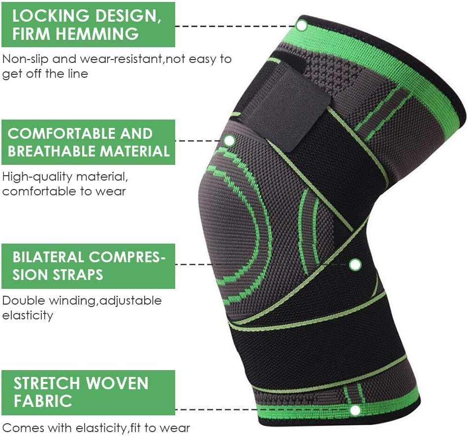 05674e401232fbedb039c5dbcd18fb49 Knee Support Band For Pressure Weaving With 3D Weave Protection Against Injury Pressure Adjustable Knee Support For Men - Image 4