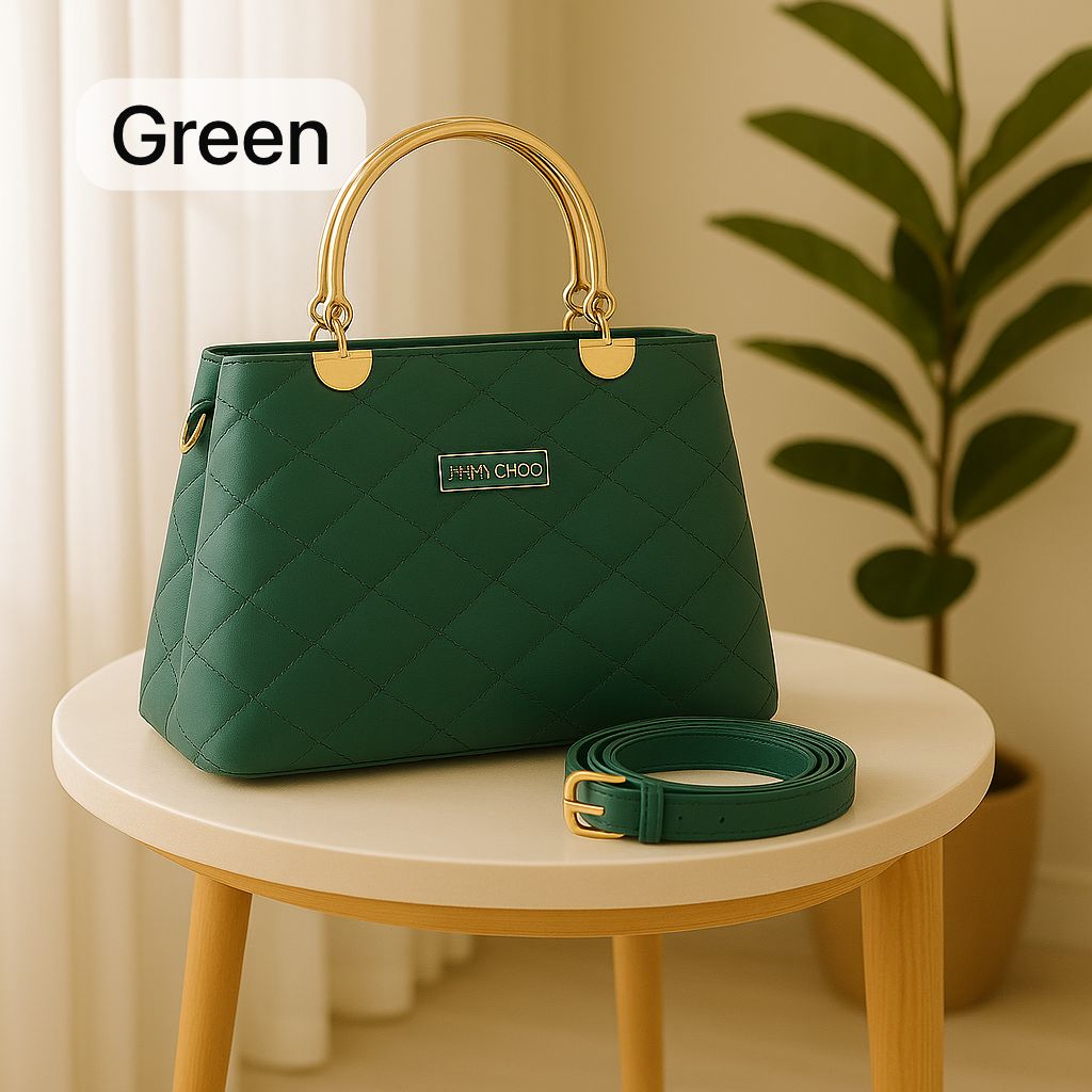 05cac498919746836e76af339930b585 Premium Quilted Faux Leather Handbags with Golden Metal Handles - Elegant Shoulder Tote Collection
