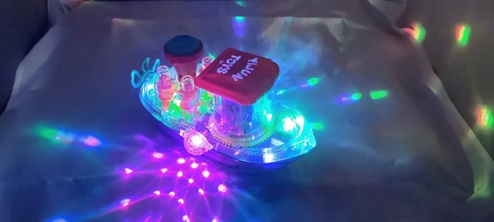 0750d952a2d6a61ff38e7aa9f57a46b5 Gear Ship Bump and Go Toy for Kids with 3D Lights, Music & Automatic Action Play - Image 2