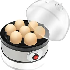 DSP Professional 350W Electric Egg Boiler With Steam Rack And Measuring Cup