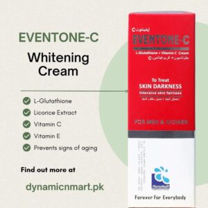 Eventone-C Cream with L-Glutathione & Vitamin C | Advanced Skin Brightening & Anti-Pigmentation Formula for Even-Toned,