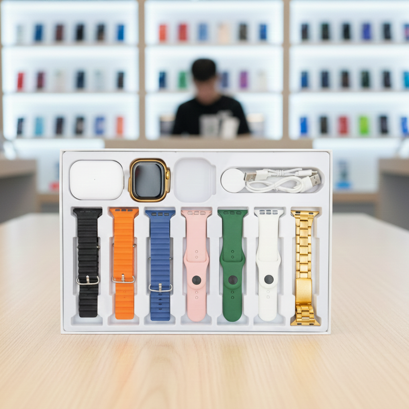 0b2f3cf4d800c98e18fd99d532658a29 I20 Ultra Max Suit 10 In 1 Smart Watch With Airpods Comfortable Wear Stylish Design For Daily Use And Fashion Needs - Image 3