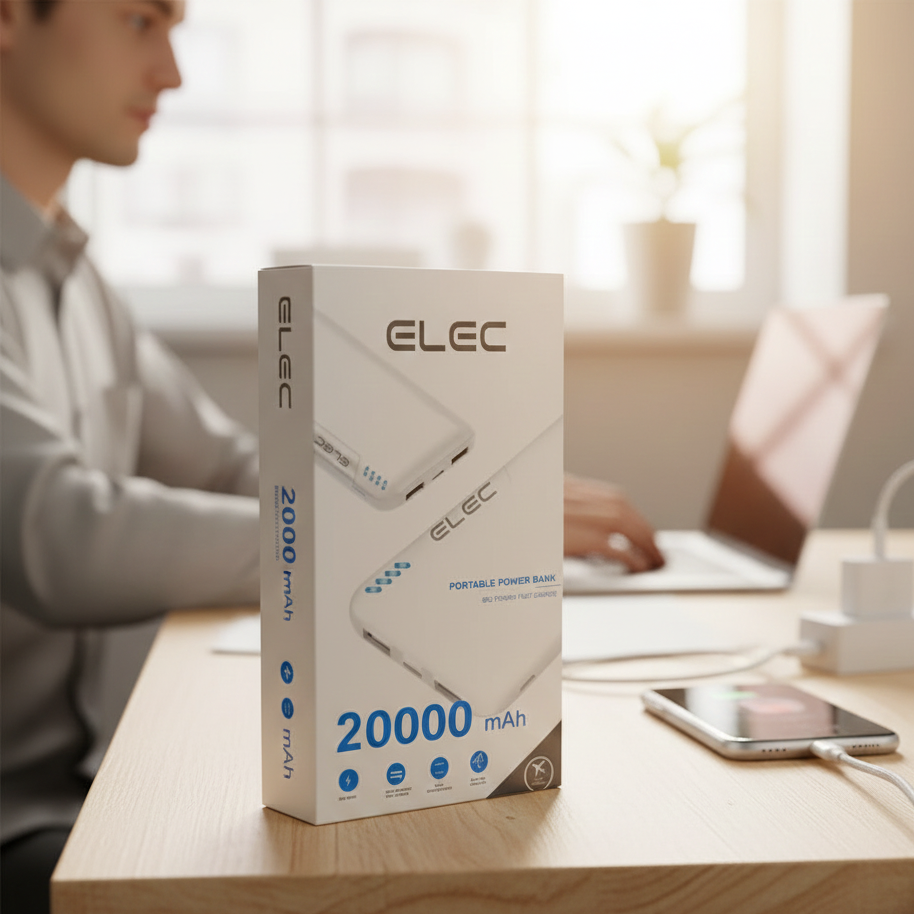 0bea49b656429917cfb8321b006ca2b1 Elec 20000mAh Portable Power Bank Providing High Capacity Charging With Reliable Performance