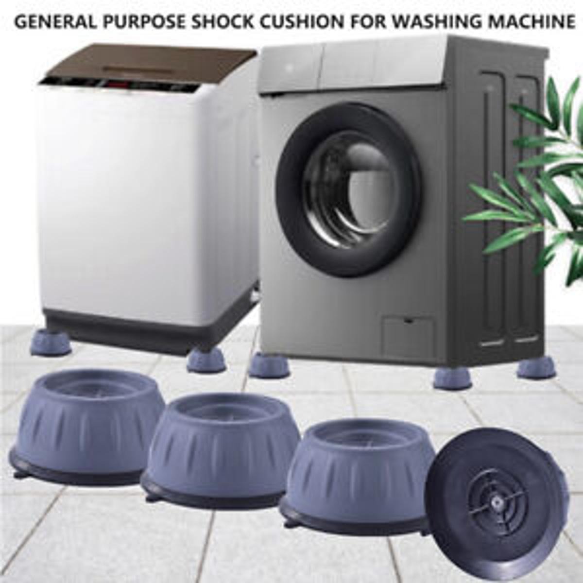 0cca49c6c90d038f8b979a87af970f92 4Pcs Universal Anti‑Vibration Feet Pads | Washing Machine, Dryer, Refrigerator & Furniture Non‑Slip Rubber Mat (Big Size