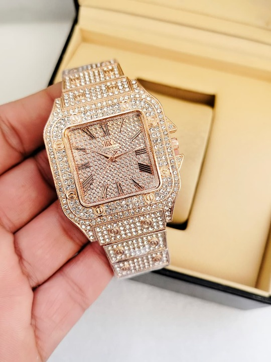0d9a148ea755d0a05761864e5bc21a88 Ladies Stylish Stone Watch – Elegant Wristwatch with Sparkling Stones, Fashion Accessory for Daily Wear & Occasions - Image 2