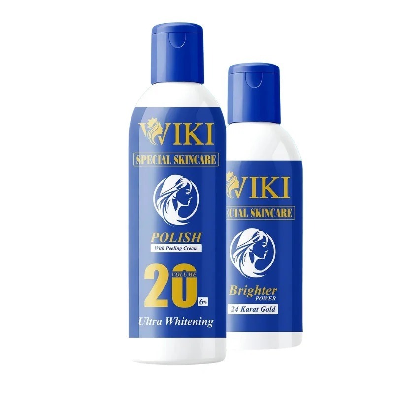 0ddfde5b045471a5d3a03d2faee8bb70 WIKI Special Skin Care Polish With Peeling Cream 200ml & 24K Gold Brighter Powder 100ml – Ultra Whitening Formula - Image 4
