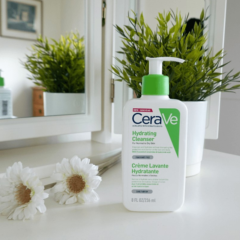 0e1bf1de02290f84d4d6ee797b3225a7 Cerave Hydrating Facial Cleanser 237ml – Gentle Moisturizing Face Wash With Hyaluronic Acid And Ceramides For Normal To - Image 3