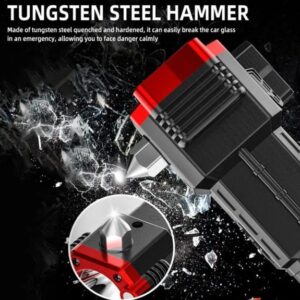 High-power Led Torch Light Rechargeable Flashlight And Multifunctional Tactical Hammer & Power Bank To Charge the Ph