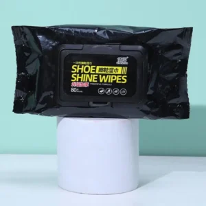 Disposable Shoe Cleaning Wipes | Quick Shine Clean Wet Wipes (80 Wipes In 1 Packet) | Instant Shoe Care | Easy, Mess-Fre