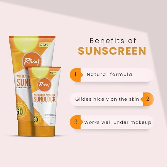 1-14 Rivaj Whitening and Vanishing Sunblock SPF 60
