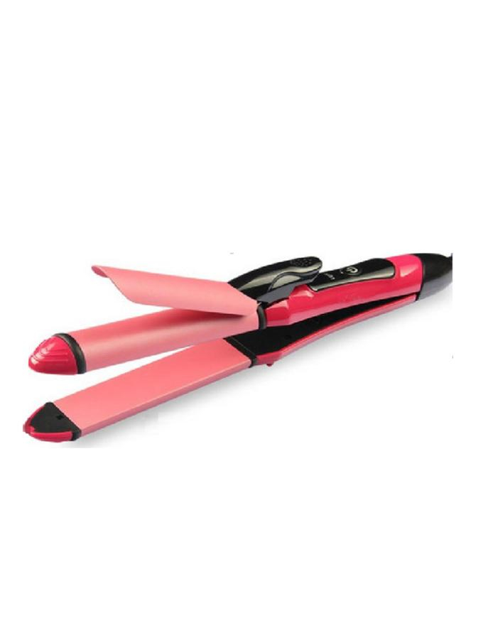 2-in-1 Nova Hair Straightener and Curler – Dual-Use Styling Tool with Quick Heat-Up Technology, Ceramic Plates for Smoot