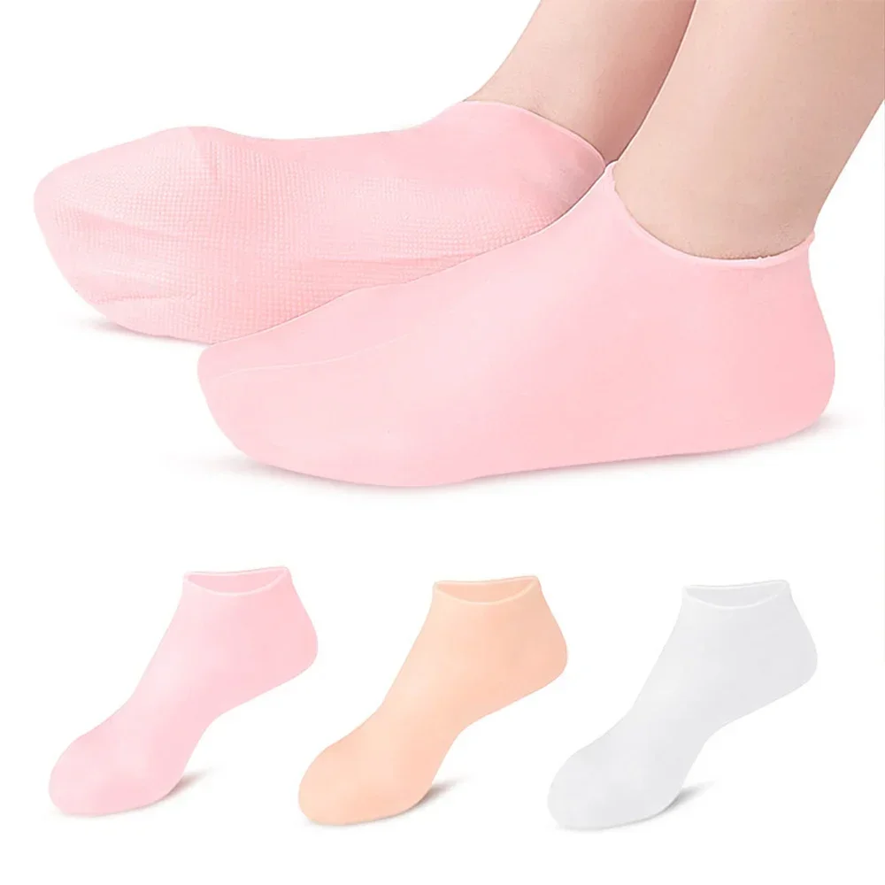 1-6 01 Pair Silicone Jelly Socks Gel Moisturizing Socks Foot Care Protector - Image 2