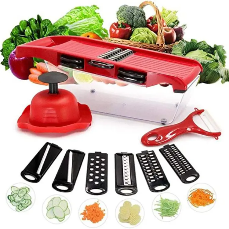 109df1d8a8fbb2645edc755cb9bac785 Multi‑Functional 10‑in‑1 Mandoline Slicer | Vegetable Cutter, Peeler, Chopper, Grater & Shredder - Image 5