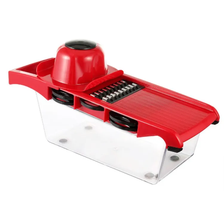 10f126ff87bde59b4bd21784c3c20868.jpg_750x750.jpg_ 10 in 1 Mandolin Slicer Vegetable Cutter with Stainless Steel Blade Manual Potato Peeler Carrot Cheese Grater Nicer Kitc - Image 2