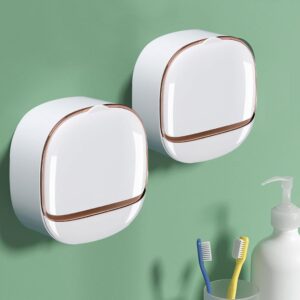 Luxury Soap Holder With Drain Tray – Wall Mounted Soap Case Box Designed To Keep Your Soap Bars Dry And Long Lasting (Ra