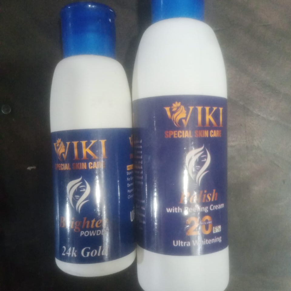 12f9bc05f19ac98ab8c7b15e3fd7ff09 WIKI Special Skin Care Polish With Peeling Cream 200ml & 24K Gold Brighter Powder 100ml – Ultra Whitening Formula - Image 5
