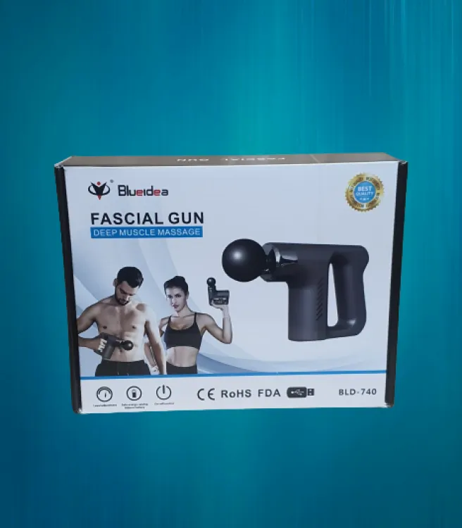 1375b2df250e1d41a8afb17b578eb204 Blueidea Deep Tissue fascial massager with 4 massage Muscle Massage Gun (Random color) - Image 2