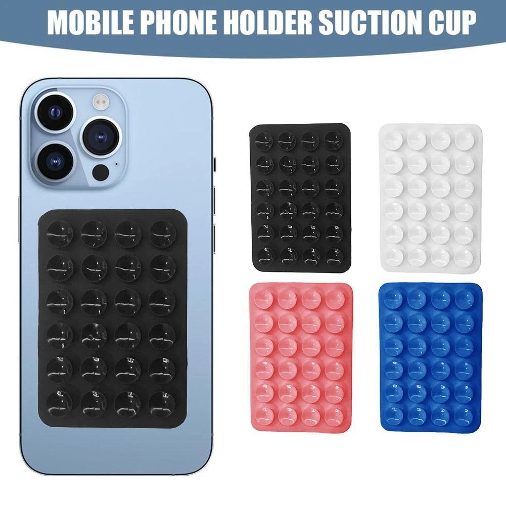 13bd107d8d542bda16617e06967ca1b5 1Pc Mobile Bubble Grip Silicone Suction Both Side Bubble Grip Cup Phone Strong Grip Holder Hands Free (Random Color)