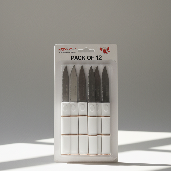 15375935f8b0ea71fd991d2cf97aa925 12 Piece Knife Set | Professional Stainless Steel Kitchen Knives With Ergonomic Handles | Sharp, Durable, Anti-Rust Blad - Image 2