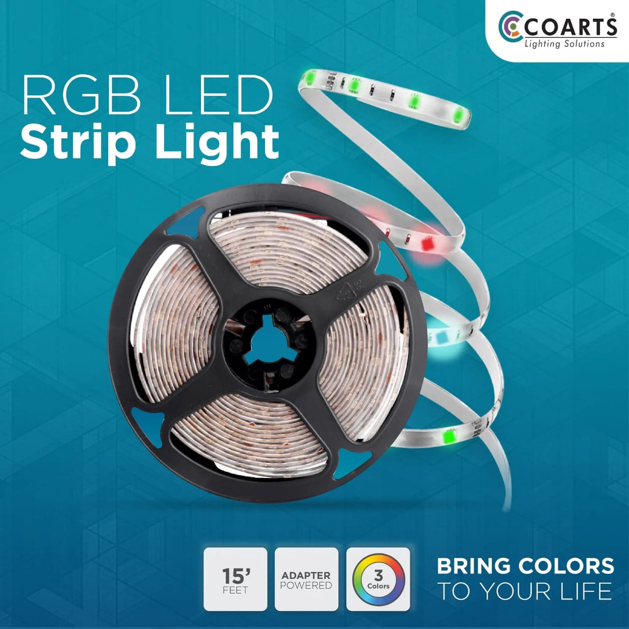158b98ff49efc12bb1272b2a6dd8eaec RGB LED Strip Light 16FT | Color Changing Light Strip with Remote & App Control for Room, TV, Party & Home Decoration - Image 3