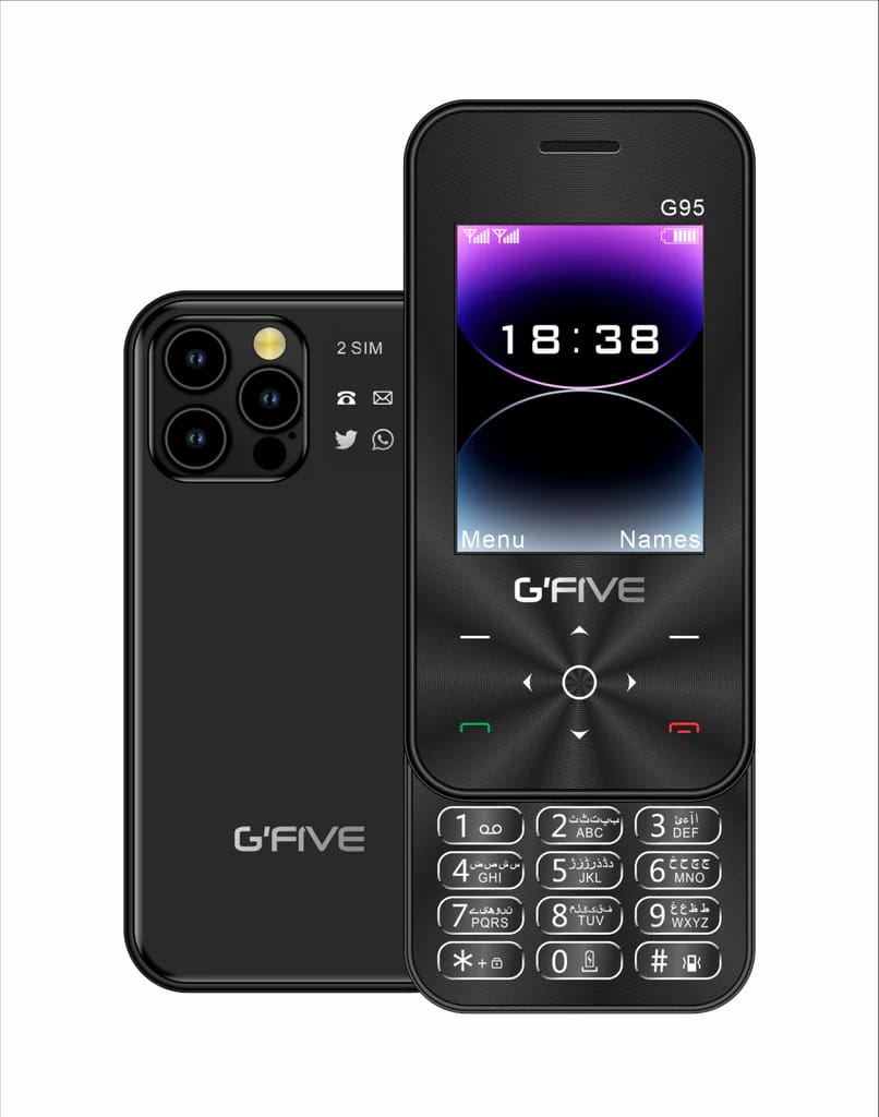 1612d3af2f8889baa9e5f099abb1669c Gfive G95 Slider Mobile | 2.4" QVGA Display | Dual SIM | PTA Approved | 2000mAh Battery - Image 2