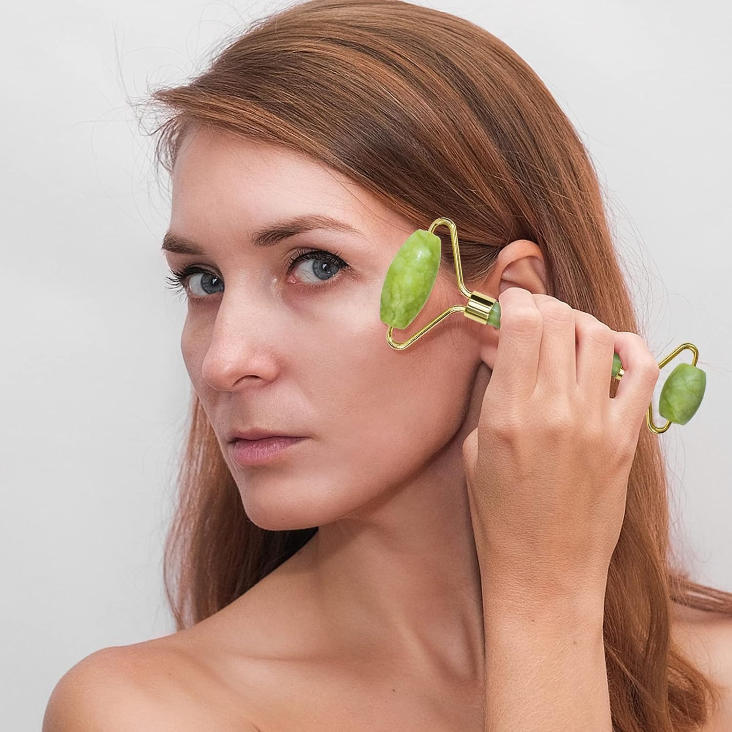 16fa05b5b98a7cb09bee15400f18b803 Jade Roller Facial Massager | Manual | With Gua Sha Tool | Natural Skincare | Relax & Refresh - Image 4