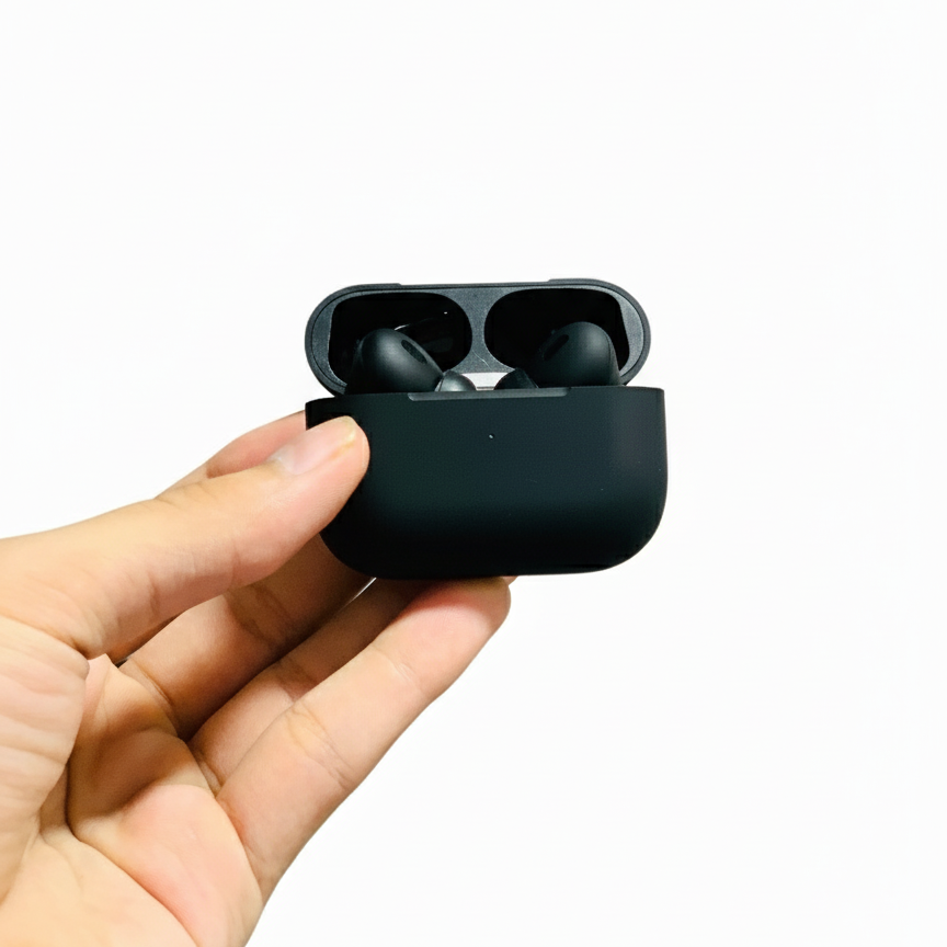 1757850831-68c6accf8c199-Gemini_Generated_Image_qryzzgqryzzgqryz Apple Pro 2 BT Earbuds – Wireless Earphones with Buzzar, Volume Control & Wireless Charging Case - Image 3