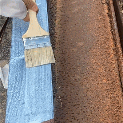 17b4a25fa1cf0512abac03c095b0c5f8 Rust Paint Metallic Paint Anti Rust Protection Coating For Removing Rust From Metal - Black Color (With Brush 300gm)
