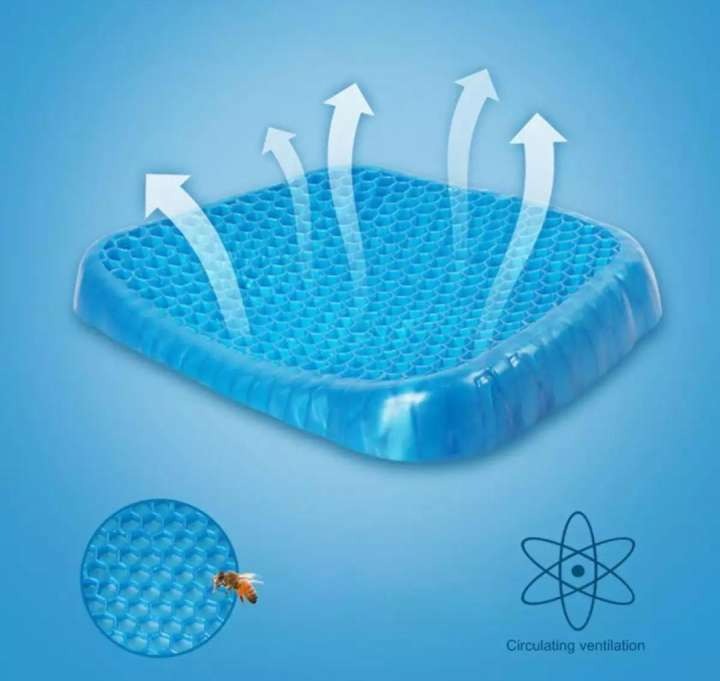 17feb22303208bab9fec5c7d88efab6c Non Slip Egg Sitter Gel Seat Cushion Soft Sitting Support Pad Cushion for Car and Office Chair Seat Pads Breathable Hone - Image 3