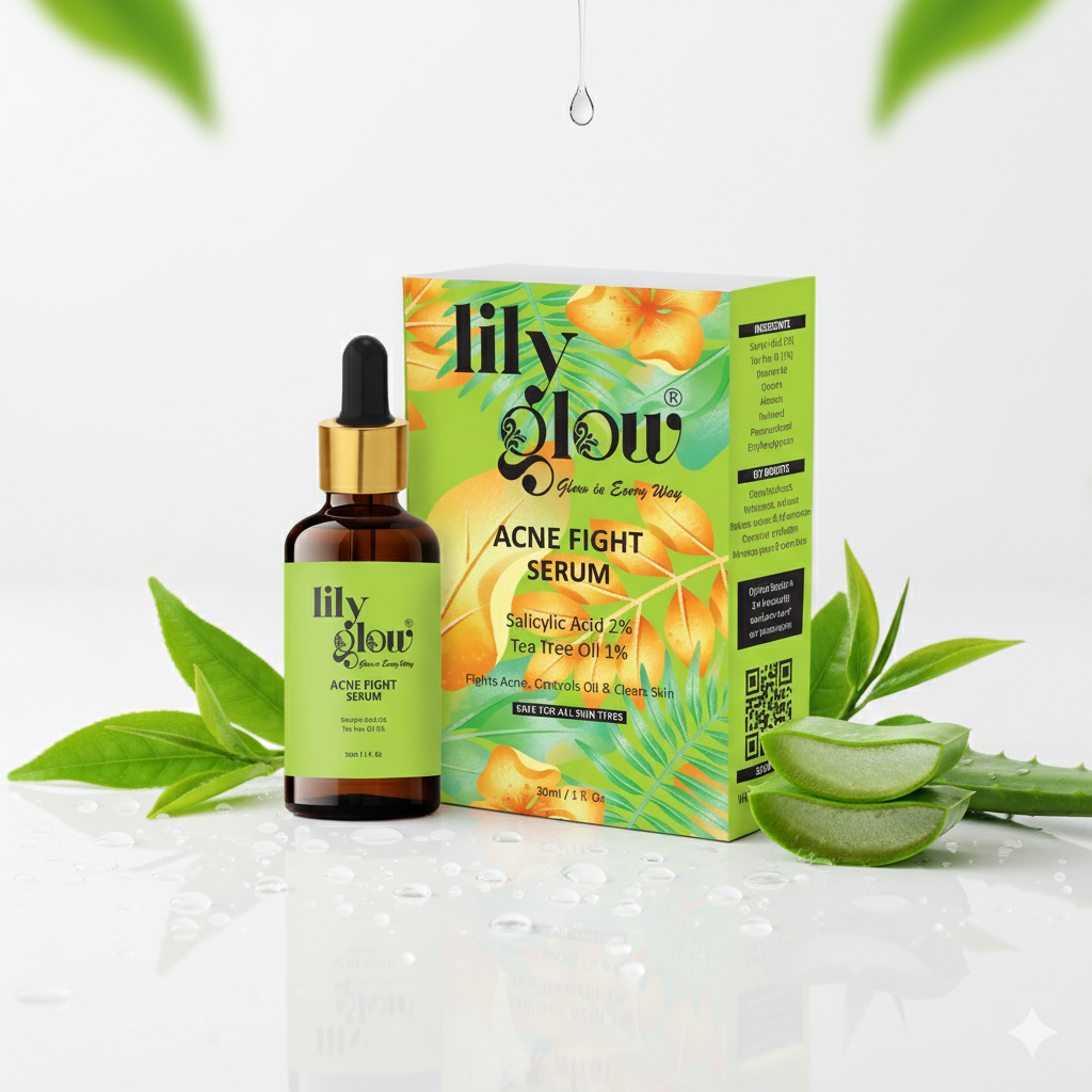 181d8f3a9b5dfc3505aebb20fbcde4c0 Lily Glow Acne Fight Serum – For Oily & Dry Skin, Acne Marks, Pimples & Face Whitening (30ml)