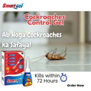 SmartGel Cockroach Killer Gel (20g) | Professional Strength, Odorless & Mess-Free Solution | Kills Within 72 Hours for H