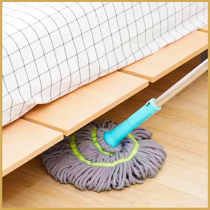 18edb8f99e89b0a58b46ffa7357e9151 Extendable 90CM Twist Mop – 2-in-1 Rotatable Adjustable Floor Mop with Fine Fiber Fabric | 360° Self-Twisting Dehydrated - Image 4