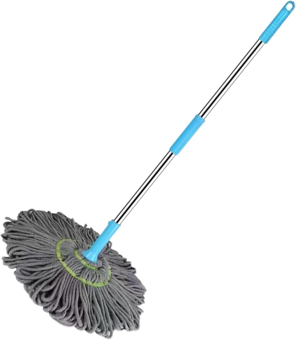 1a30bed1340e69556e594be75ab72400 Extendable 90CM Twist Mop – 2-in-1 Rotatable Adjustable Floor Mop with Fine Fiber Fabric | 360° Self-Twisting Dehydrated - Image 3