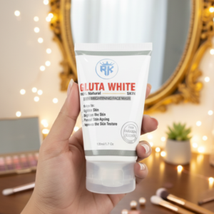 Gluta White 100% Natural Skin Brightening Face Wash – 120ml Gentle Cleanser for Radiant Skin