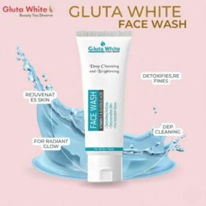 Gluta White Facewash 100ml – Brightening Deep Cleansing Formula for Clear, Glowing Skin, Gentle on All Skin Types, Daily