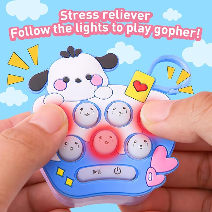 1b588250861a403765402a9a9f8a0c98 Mini Quick Push Electronic Fidget Toy – 2-in-1 Handheld Memory Game & Keychain Charm for Kids and Adults