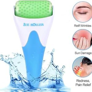 Ice Roller for Face & Eye Puffiness Relief, Cold Gel Ice Face Roller Massager - Ice Roller Cool Roller For Face Eye Body
