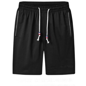 Summer Basketball Designer Shorts for Men | Solid Color | Breathable Drawstring Loose | Casual Short | High Quality [Bla