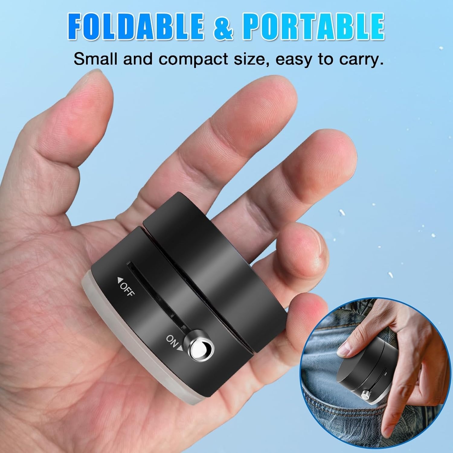 1c83af3eebbae538c72a4ff39dfd03dd Vacuum Magnetic Suction Cup Folding Swivel Stand – Double-Sided Universal Mobile Phone Holder - Image 3