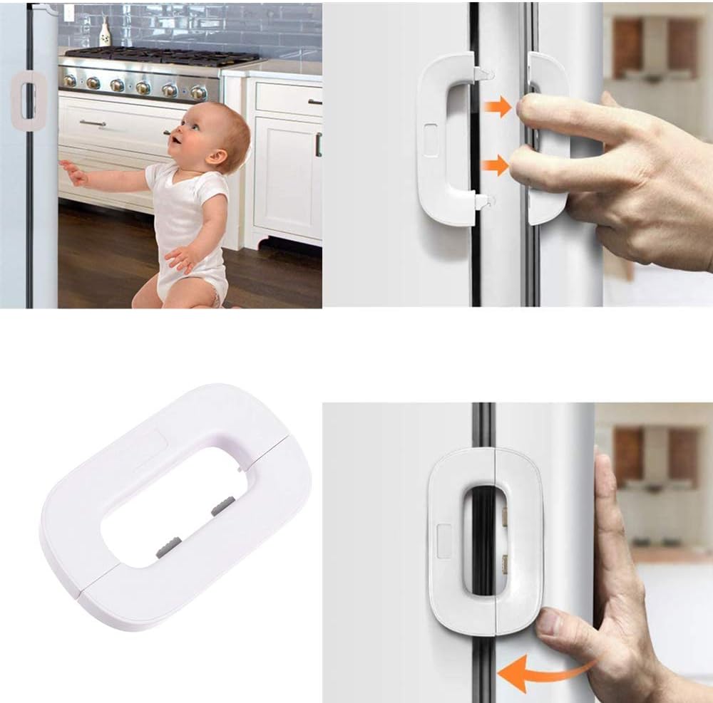 1c8cec7e80bf9d6ed02d09f32529bd0c Child Safety Refrigerator Door Lock – No-Drill Latch to Prevent Kids & Pets Access - Image 4