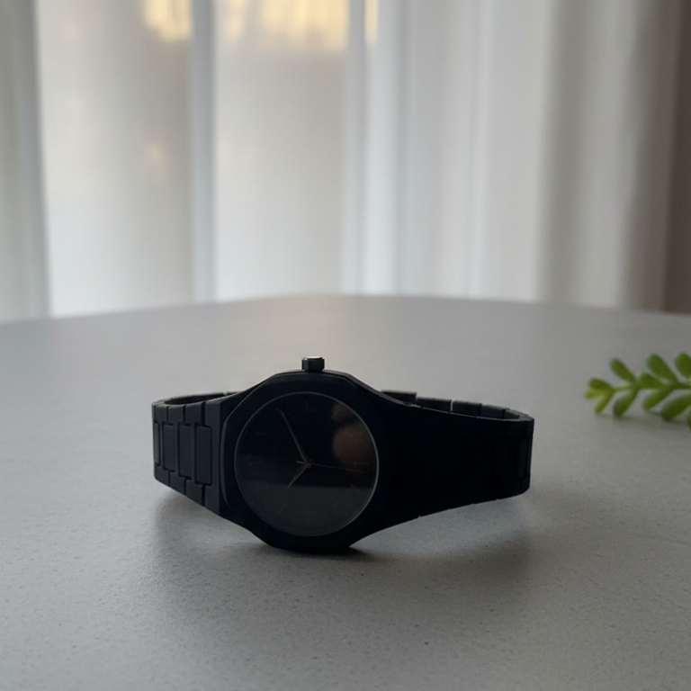 1d7d83c1194eb39c0f808c072c068e0f Elegant Minimalist Watch with Eastern Arabic Numerals & Integrated Octagonal Bezel Case - Modern Architectural Style Uni - Image 5