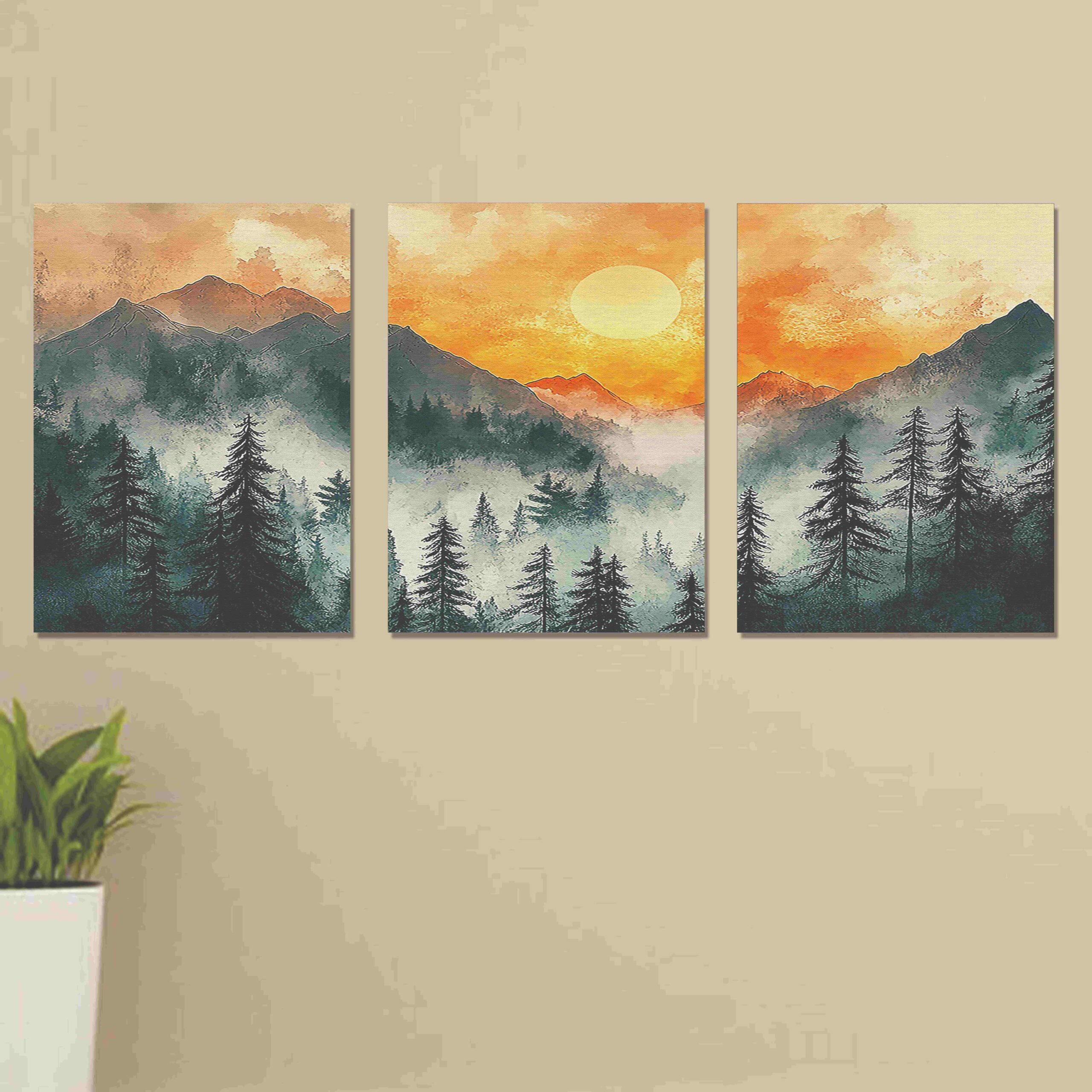 1d82c6d13361108a034de23116e80eb3 Set of 3 Wall Art Wooden Phototile Frames for Wall Decor