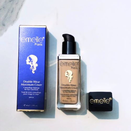 2-3 Emelie Double Wear Maximum Cover Foundation SPF25 – Face & Body – Shade 1 - Image 2