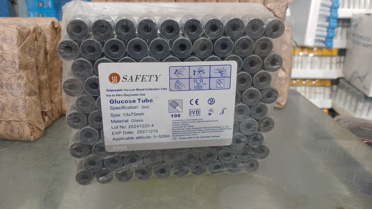 223bf21f6167f1b90bb89b0c9026663e Safety Grey Blood Collection Tube – Glucose Test Tube 3ML, Secure Sample Collection for Laboratory Use